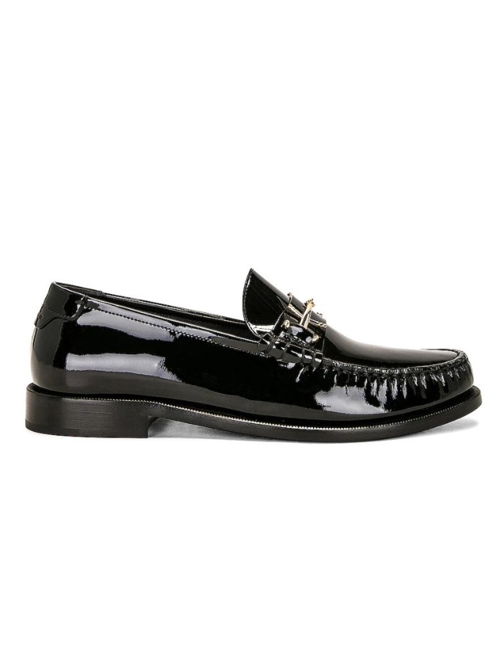 NEW Saint Laurent Le Loafer Moccasin Patent Leather Black